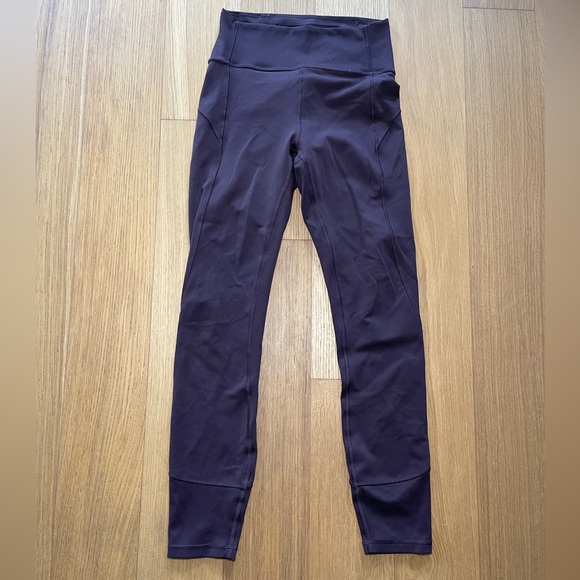 Lululemon In Movement Legging Sz 4 Black Satin 25” - Picture 2 of 7